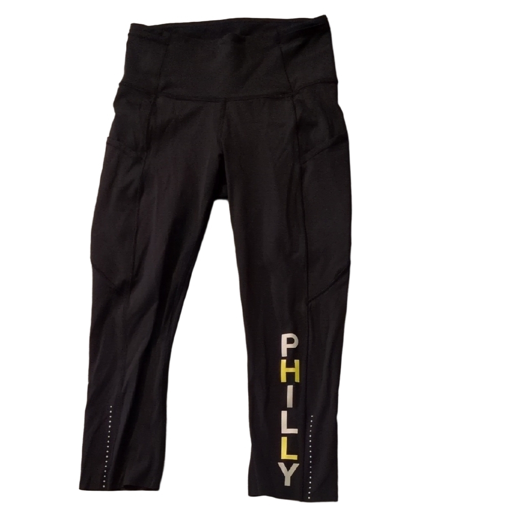 Lululemon Fast & Free Crop II *Nulux 19"Black (First Release) Size 4